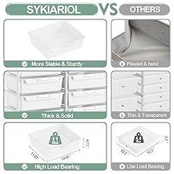Rolling Storage Cart with 10 Large Drawers, Utility