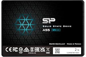 Silicon Power 2TB Ace A55 2.5" SATA III 3D NAND Internal Solid State Drive (SU002TBSS3A55S25NE)