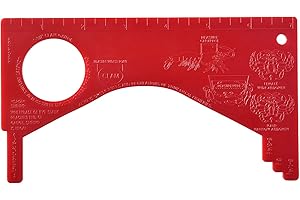 A1FISHER Dungeness Crab Gauge Measure with Ruler Multi Shrimp Clam Measuring Tool for Oregon, Washington and California