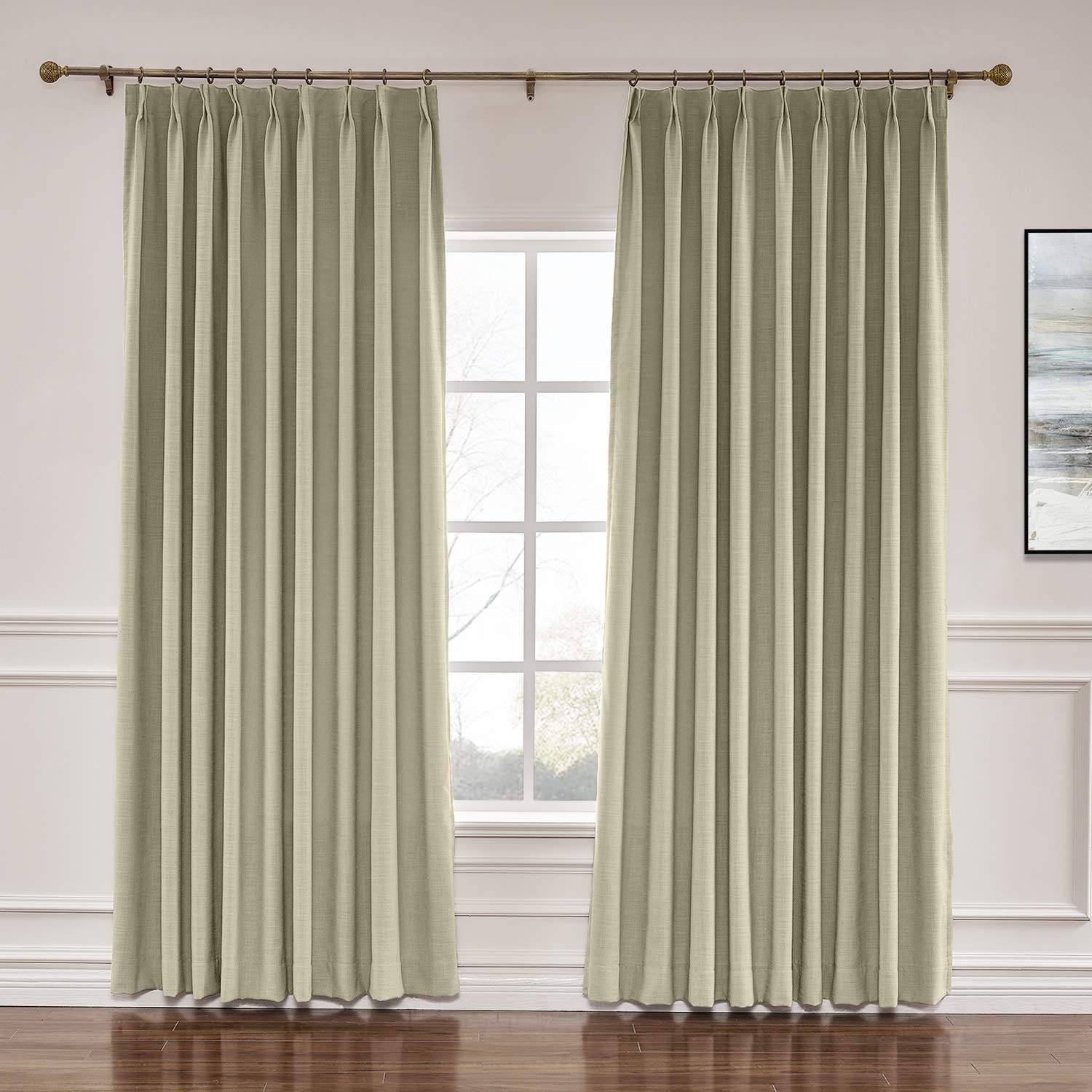 Amazon Com Prim Thermal Insulated Thick Solid Fabric Curtains