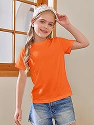 Girls Short Sleeve T Shirts Kids Summer Tops