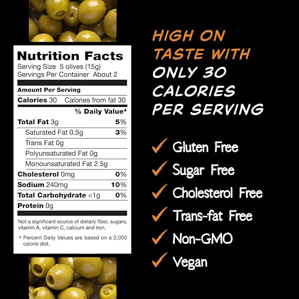 MARIO CAMACHO FOODS PITTED SNACK OLIVES – GREEN OLIVES WITH A HINT OF GARLIC – 1.05 OZ POUCHES (PACK OF 12)
