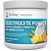 Dr. Berg Zero Sugar Hydration Keto Electrolyte Powder - Enhanced w/ 1000 mg of Potassium & Real Pink Himalayan Salt (NOT Table Salt) - Tropical Coconut, Pineapple & Orange Drink Supplement 50 Servings