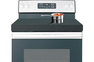 DTTBGG Stainless Steel Gas Stove Top Cover, Noodle Board Cooktop Cover, Kitchen Organizer for Gas and Electric Stove Range Expanding Kitchen Space, Large Size 36"x 23.6"x3", Black