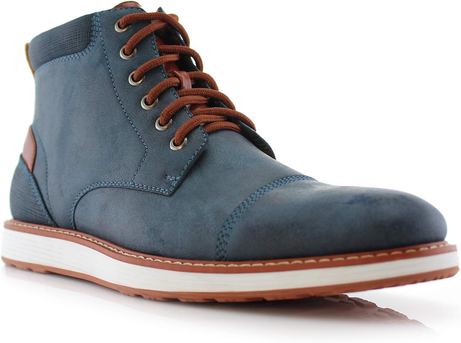Ferro Aldo Men's Chukka Sneaker Boot | Casual Cap Toe Ankle Boot Hybrid with Lightweight Sole |