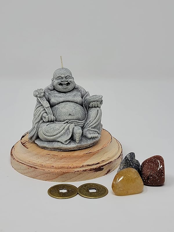 Buddha candle, Lucky Buddha candle (Red) Handmade