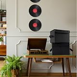alavisxf xx 7" Vinyl Storage Box 120 Records Foldable Stackable with Lid view 7