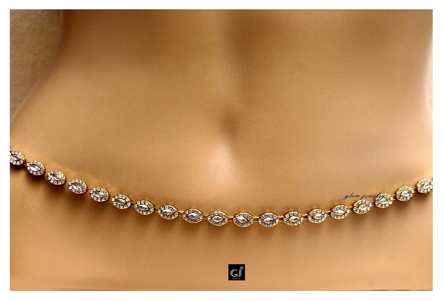 Body Jewellery Gold Belly Chain/Indian 