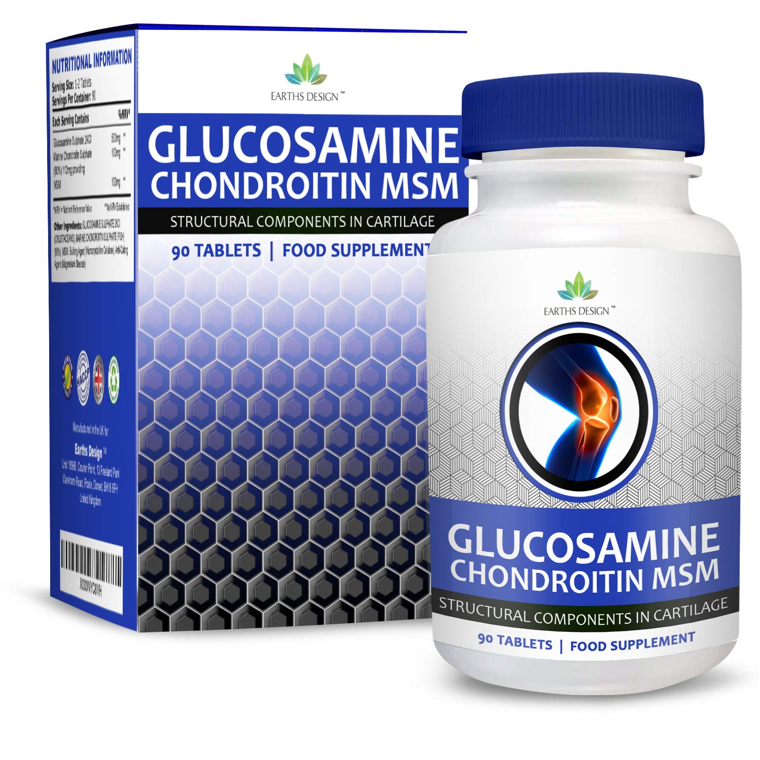 Glucosamine Sulphate Marine Chondroitin MSM High Strength