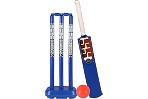SS My First Swing Junior Cricket kit, Includes 1 Size 3 Cricket bat, 3 Plastic Cricket Stumps, 1 Stumps Base, 2 bails, 1 Cric