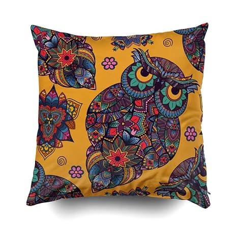 Amazon Com Capsceoll Euro Pillow Covers Pattern Ornamental Color