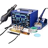 YIHUA 862BD+ SMD ESD Safe 2 in 1 Soldering Iron Hot Air Rework Station °F /°C with Multiple Functions