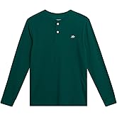 AEROPOSTALE Boys Long Sleeve Thermal Henley Shirt - Soft Fleece Waffle Knit Thermal Shirt - Cozy Boy Shirts for Layering 8-16