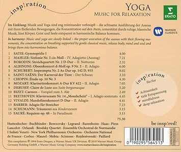 Yoga Music For Relaxation Barenboim Daniel Pires Maria Joao Satie Debussy Chopin Mozart Amazon De Musik
