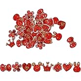 Heiolox 40 Pcs Mixed Slime Charms,Cute Flat Back Resin Charms for DIY Crafts Making,Scrapbooking,Embellishments, Decoraiton Hair Clip