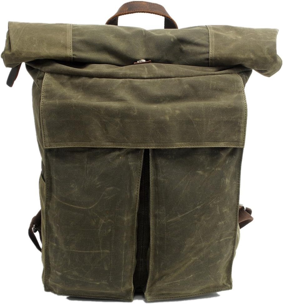 canvas roll top backpack