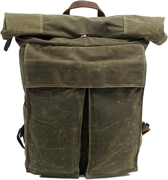 rolltop rucksack canvas