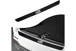 gunhunt Pack-1 Car Rear Bumper Protector Guard, Trunk Rubber Protection Strip, Car Rear Bumper Protector Cover, Scratch-Resistant Trunk Guards Trim, Universal for Most Cars (American Flag #Black)