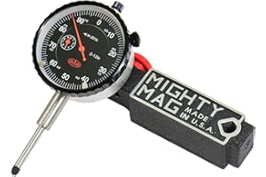 Shars Mighty Mag 400-1 Universal Magnetic Base + Shars 1inches Dial Indicator 212-0153B(212-0150+303-3111B) P]