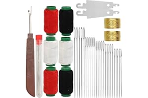 TOSKFJ 37PCS Big Eye Stainless Steel Sewing Needles Kit, Portable Hand Sewing Thread & Needle Set, DIY Craft Tool Kit Suitable for Beginners and Everyday Use