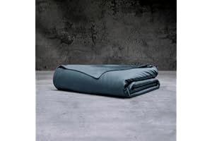 LUXOME Luxury Duvet Cover | Oversized Fit | 100% Rayon (Viscose) from Bamboo | Silky Soft Feel | Thermal-Regulating | 2X Cover Ties | King/Cal King - 108"x98" | Ocean