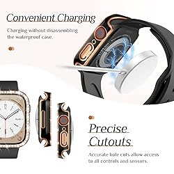 Goton 2-Pack Bling Case for Apple Watch Screen