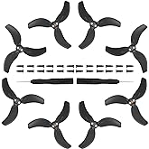Craznick 8Pcs Avata 2 Propellers Replacement Prop Blades 3032S Low Noise Wings for DJI Avata 2 Drone Accessories Black Tips