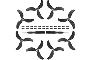 Craznick 8Pcs Avata 2 Propellers Replacement Prop Blades 3032S Low Noise Wings for DJI Avata 2 Drone Accessories Black Tips