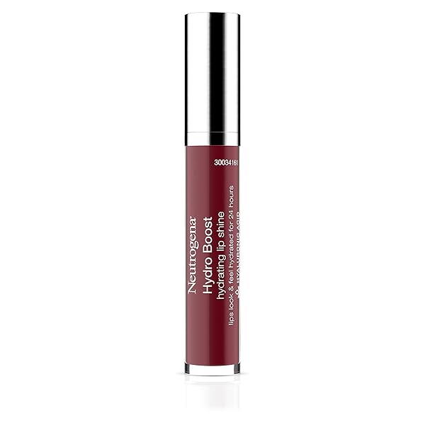 NEUTROGENA HYDRO BOOST MOISTURIZING LIP GLOSS, HYDRATING NON-STICK AND NON-DRYING LUMINOUS TINTED LIP SHINE WITH HYALURONIC ACID TO SOFTEN AND CONDITION LIPS, 70 VELVET WINE, 0.10 OZ