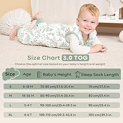 Yoofoss Baby Sleep Sack 6-18 Months, TOG 2.5 Baby