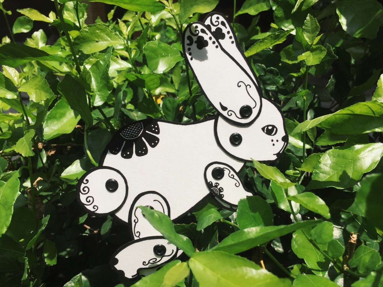 Amazon Com Rabbit Paper Doll Articulated Paper Doll Bunny Toy