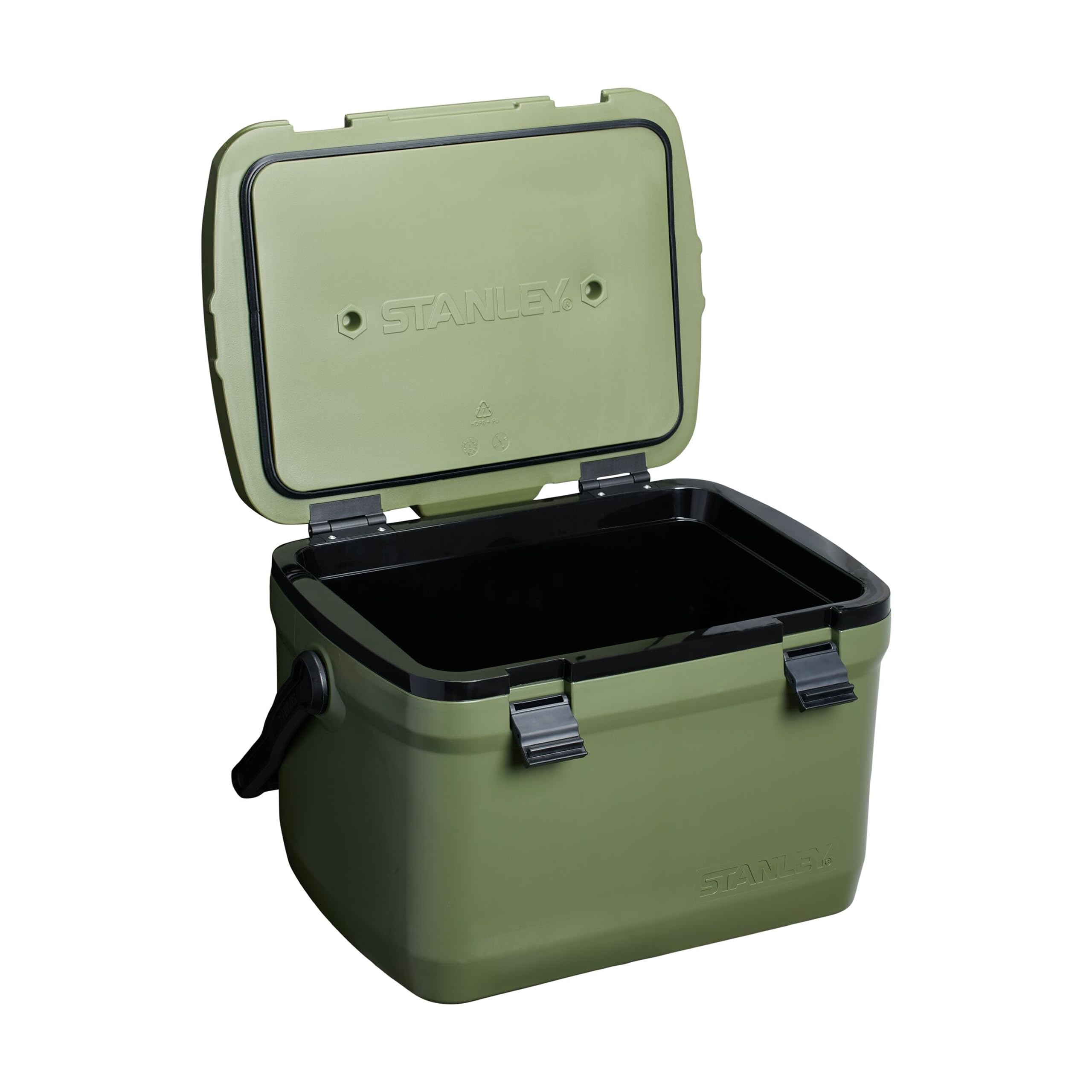 Stanley Adventure Outdoor Cooler 15.1L - Camping Kühlbox - BPA-Frei - Deckel fungiert auch als Sitz - Robuste Isolierbox ohne Strom - Auslaufsicher - Dried Pine 9