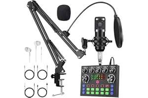 REDYYDS V8S+BM800 Podcast Equipment Bundle,Condenser Mic Recording Studio,Streaming Podcast Mic Starter Kit with Voice Changer, Live Sound Card Audio Interface for Computer Vlog Living for YouTube TikTok
