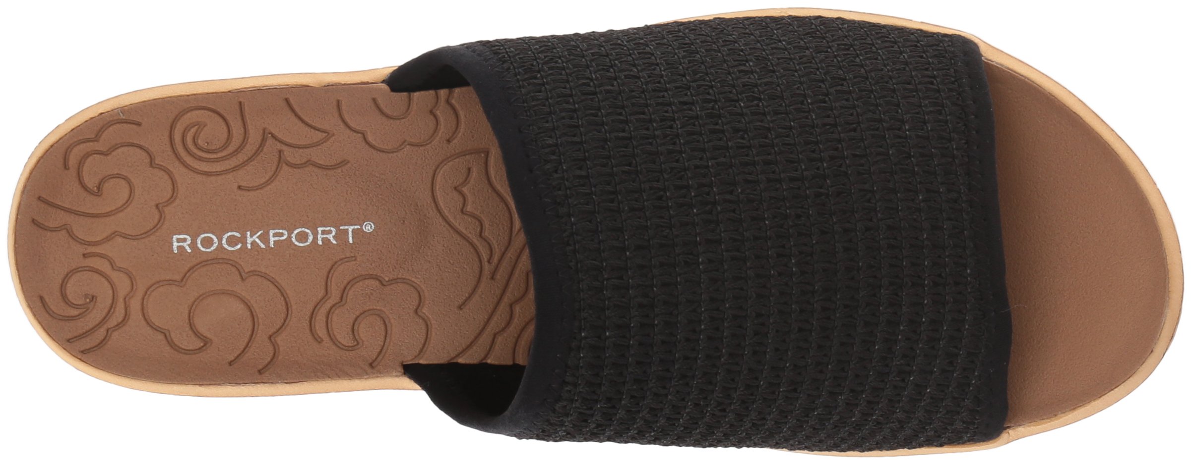 Rockport Women's Lanea Woven Slide Sandal, Black, 7.5 W US - Image 8