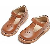 Kolan Todder Little Girls Oxford Shoes Mary Jane T-Strap School Uniform Party Dress Flat Shoes