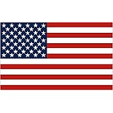 Large US United States of America USA Flag Car Truck Window Decal Sticker Patriotic Auto Bumper Vinyl for Car Truck (10x6 Inch)