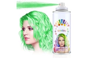 Azonbey Hair Color Spray,Temporary Hair Color Wax,Azonbey Hair Wax Dye Pomades,Washable Hair Coloring Natural Hair Strong Style Gel Cream Hair Dye for Party,Hollowen,Cosplay. (Green, 120ml)