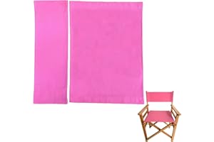 TBACW Directors Chair 20.86''L X 16.14" W Canvas Replacement Covers Kit for Directors Chairs,Movie Chair Replacement Canvas Seat and Back Oxford Cloth Cover for Home Director Chair (Pink)