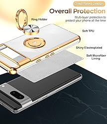 LeYi for Google Pixel 7 Case: 360° Rotatable Ring