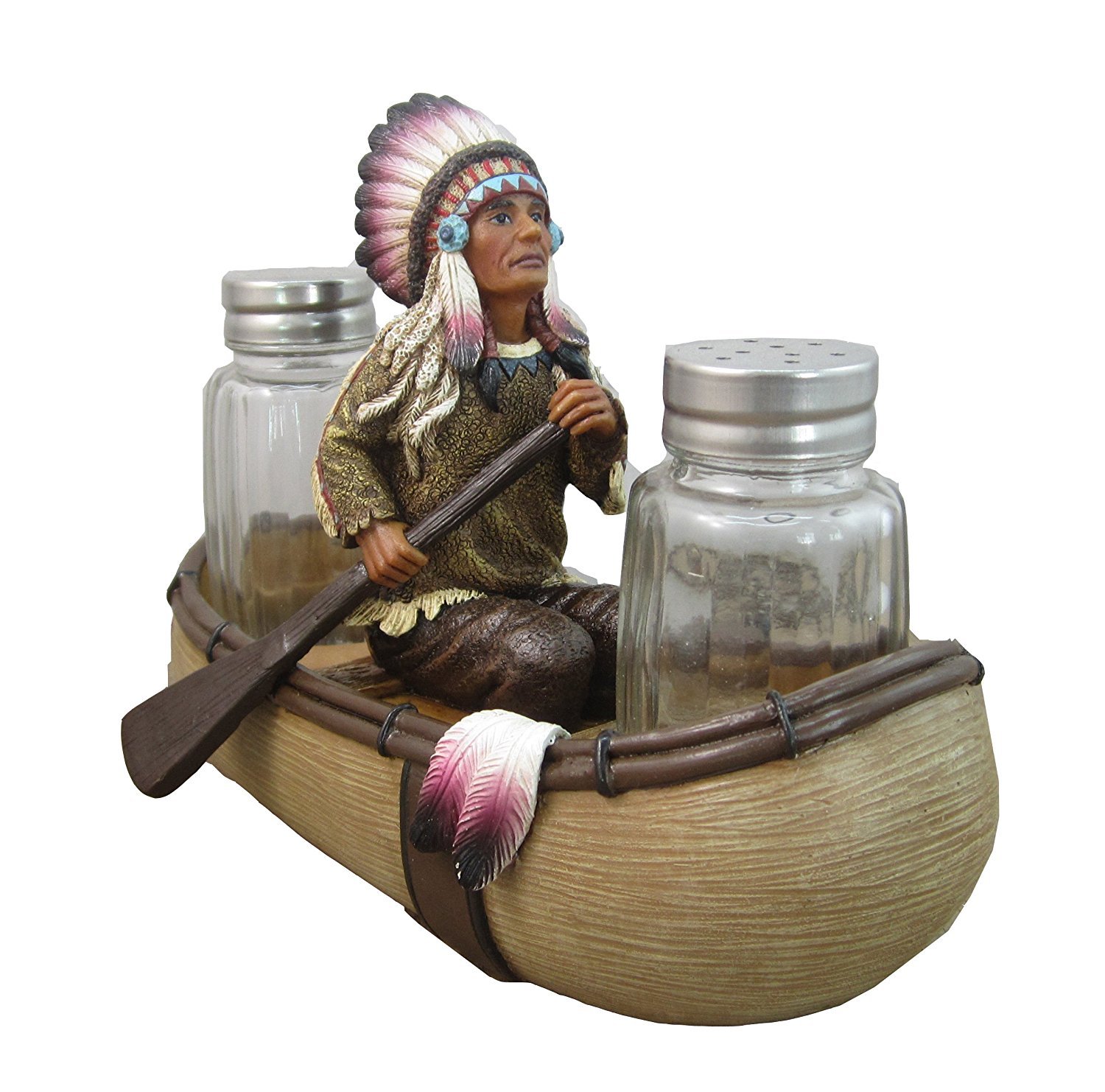 Native American Salt and Pepper Shaker Set By DWK Kitchen