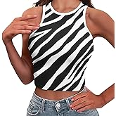 Eheartsgir Women's Sleeveless Tank Tops Comfy Summer Halter Vest Tops Cropped Stretchy Undershirt