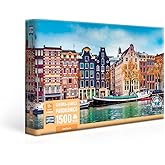 Amsterdã - Quebra-cabeça - 1500 peças panorâmico - Toyster Brinquedos