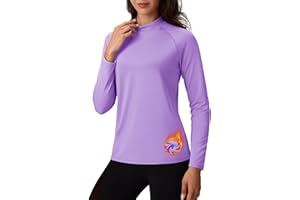 TACVASEN Women's Fleece Lined Thermal Shirts Mock Turtleneck Tops Long Sleeve Base Layer Workout Shirts