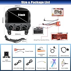 2+64G Android 13 Car Stereo for Mazda 2 2007-2014