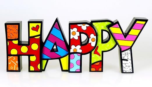 Pop Art Da Miami Romero Britto Mini Word Art Smile Casa E Cucina Accessori Decorativi Aaaid Org