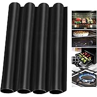 4 Pack Oven Liners Mats for Bottom of Electric Gas Oven, Reusable Nonstick Oven Protector Liner Heat Resistant Grill…