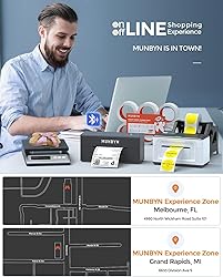 MUNBYN Shipping Label Printer RealWriter 941, 4x6