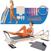 BIOCOR 92" 3RD Gen Extended Pilates Reformer, Foldable Pilates Machine with Yoga Ring &amp; Headrest, Jumpboard, Dual Resistance Springs, Pilates Equipment for Home Workout, up to 500 lbs