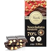 Venchi - 70% Dark Chocolate Hazelnut Bar with South American Cocoa and Piedmont Hazelnut, 3.52oz - Naturally Gluten Free