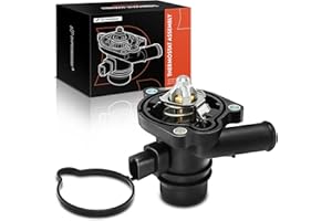 A-Premium Thermostat Housing Assembly W/Sensor & O-Ring & Gasket & Thermostat [4Cyl 1.4L] Compatible with Chevy Sonic 12-19, 